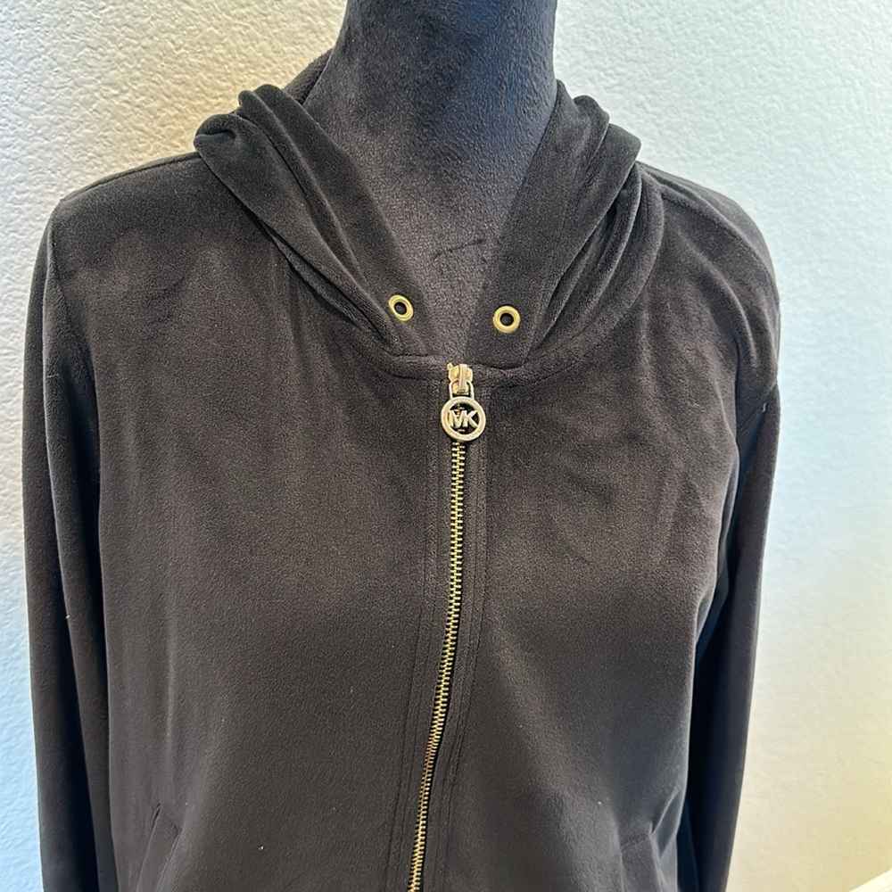 Michael Kors velvet hooded jacket - Picture 2 of 9